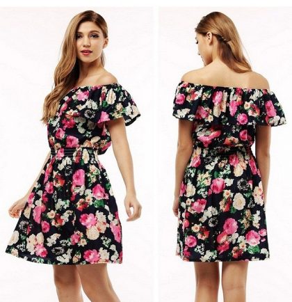 Summer Dress Floral Print Pattern Casual Dresses