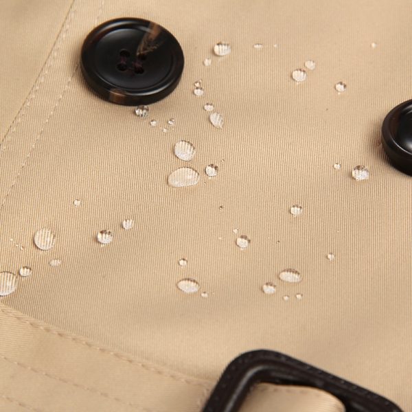 Double Breasted Trench Coat Waterproof Raincoat