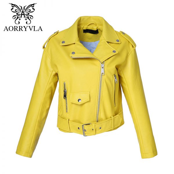 Fashion Leather Jacket Casual Basic Coats