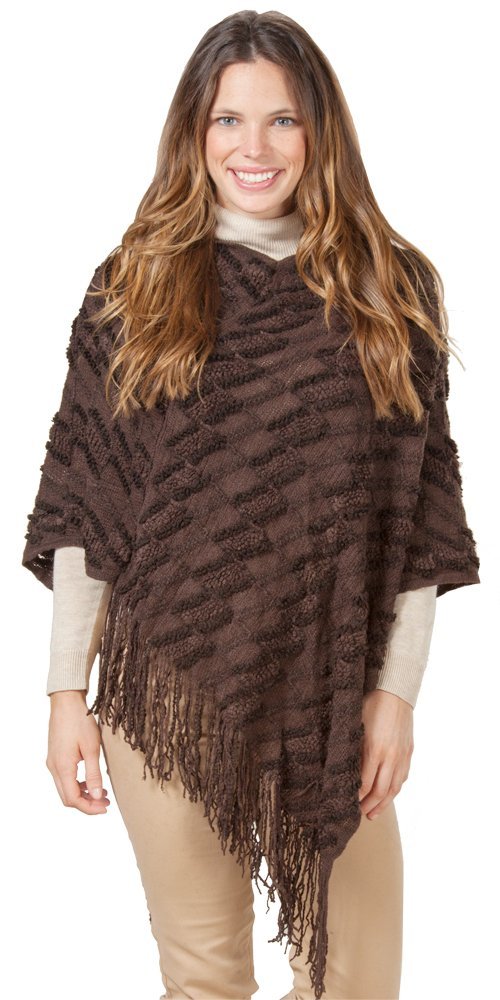 Ladies Tassels Poncho Long Knitted Pullovers