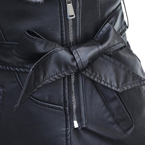 Leather Jacket Winter Warm Velvet Coat