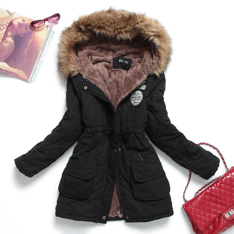 Winter Women Jacket Hooded Wadded Coat