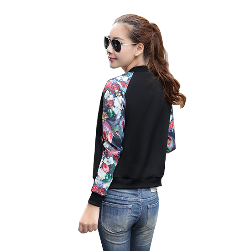 Women Jacket Brand Tops Flower Print