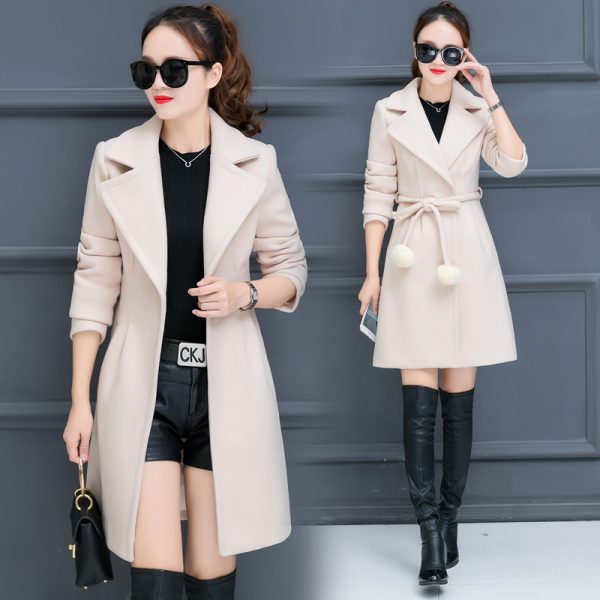 Women’s Imitation Wool Coats Thick Woolen Coat