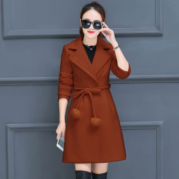 Women’s Imitation Wool Coats Thick Woolen Coat