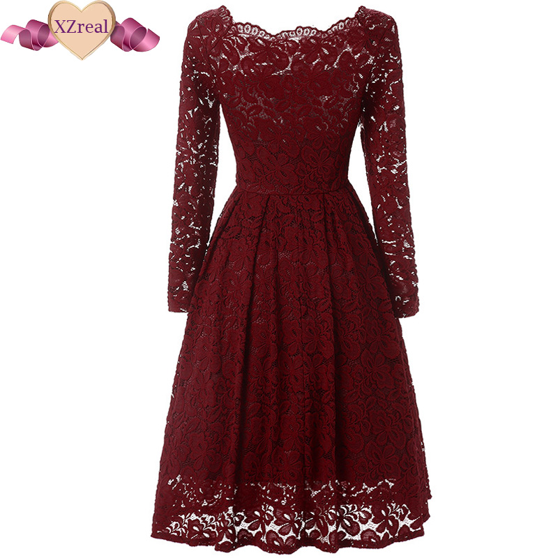 Crochet Lace Dress Rockabilly Party Dresses