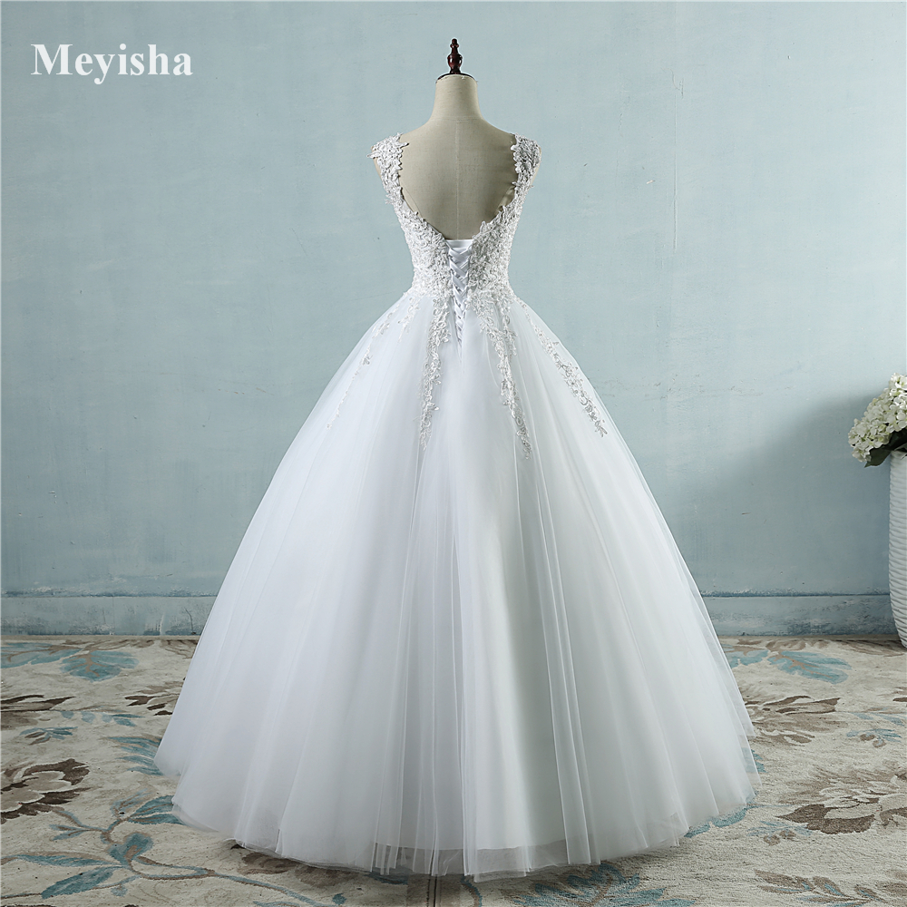 Novia Tulle Wedding Dress Pearls Bridal Dresses